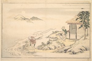 Fullmånen vid tiden för imo-skörden av Kitagawa Utamaro