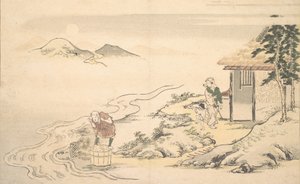 Fullmånen vid tidpunkten för Imo-skörden, 8:e månaden, 1789. av Kitagawa Utamaro