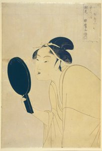 The Interesting Type, från serien Ten Types in the Physiognomic Study of Women, ca 1792 av Kitagawa Utamaro