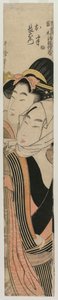 Lovers Ohan och Choemon, tidigt eller mitten av 1800-talet. av Kitagawa Utamaro
