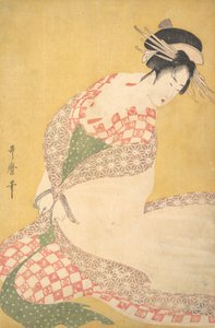 Yttermanteln, ca. 1795. av Kitagawa Utamaro