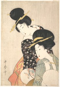 Två kvinnor av Kitagawa Utamaro