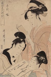 Kvinnor klockan två på eftermiddagen av Kitagawa Utamaro