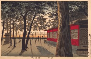 Daggry vid helgedomen, Kanada av Kiyochika Kobayashi