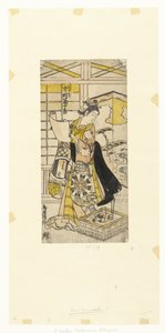 Nakamura och Tomijuro Inderol Yaoya Oshichi Nakamura Tomijuro av Kiyonobu (II) , Torii