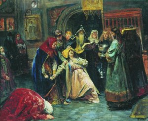 Den påtvingade tonsuren, 1896