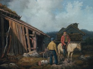 Man på en häst
