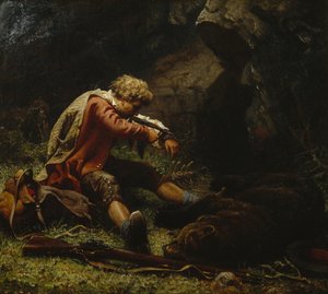 Sårad björnjägare