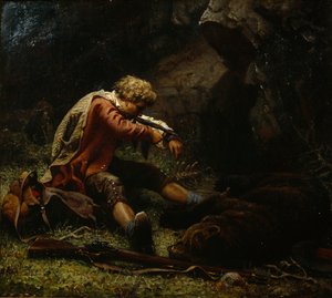 Sårad björnjägare