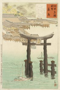 Itsukushima-helgedomen av Kobayashi Kiyochika
