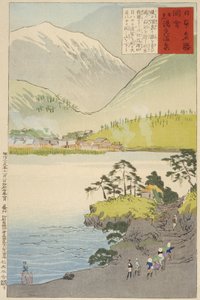 Yumotos svavelkälla, Nikkō av Kobayashi Kiyochika