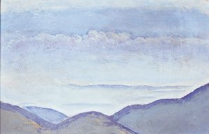 Berge - Mountains ... (olja på kartong) av Koloman Moser