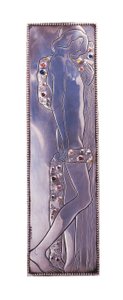Panel från A Wiener Werkstatte Single Bed, c.1904 (metall)