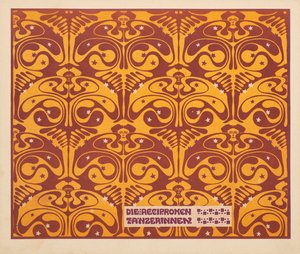 Ömsesidiga dansare, 1901. av Koloman Moser