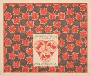 Röda bär sidentyg, 1901. av Koloman Moser