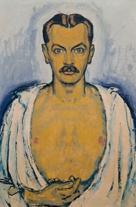 Självporträtt, ca. 1915. av Koloman Moser