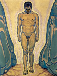 Stehender Jüngling - Stående ung man ... (olja på duk) av Koloman Moser