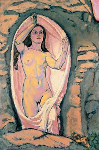 Venus in der Grotte - Venus i grottan ... (olja på duk) av Koloman Moser