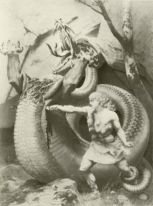 Siegfried, akt II scen vi (gravyr) av Konrad Dielitz