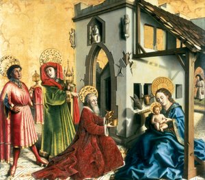 Adoration of the Magi, c.1444 (tempera på panel)