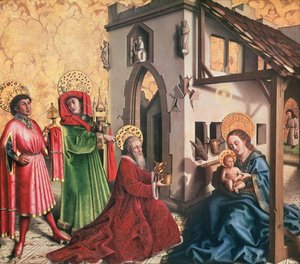 Tillbedjan av Magi, c.1444