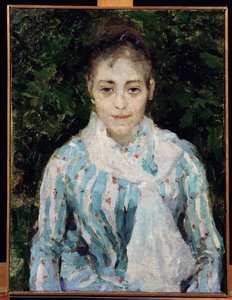 Porträtt av konstnären Maria Yakuntchikova Weber (1870-1902) (Porträtt av konstnären M.Yakunchikova Weber). Verk av Konstantin Alexeyevich Korovin (1861-1939), målade hans av Konstantin Alekseevich Korovin