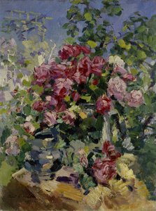 Rosor, 1917 av Konstantin Alekseevich Korovin