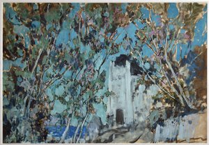 Scenografi för operan Ruslan och Lyudmila av M. Glinka, 1906 av Konstantin Alekseevich Korovin