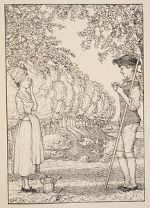 Den lyckliga överenskommelsen, 1918 av Konstantin Andreevic Somov