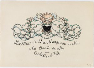 Miniatyrbild från Le Livre de la Marquise, 1907. av Konstantin Andreevic Somov