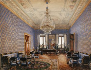 Interiörer av Vinterpalatset. Storprinsessan Maria Nikolajevnas salong, 1837