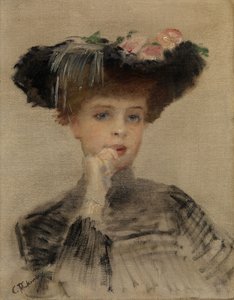 The Parisian, 1902 av Konstantin Egorovich Makovsky