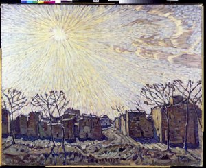 Solen - Peinture av Konstantin Fyodorovich Bogajevskij (Bogajevskij)(1872-1943). (1872-1943) Olja på duk 1906 Regional Art Gallery, Vologda 111x138
