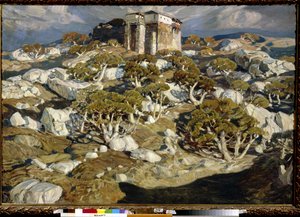 Det antika Krim - Peinture de Konstantin Fyodorovich Bogayevsky (Bogaevsky) (1872-1943) - Olja på duk 1903 State A. Radishchev Art Museum, Saratov 110x160