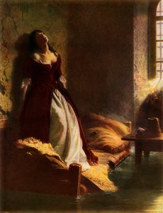 "Princess Tarakanova i Petropavlovsk fästning vid tidpunkten för översvämningen", 1863, 1965. av Konstantin Flavitsky