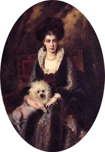 Maria Alekseevna Makovskaya av Konstantin Makovsky (1839-1915)