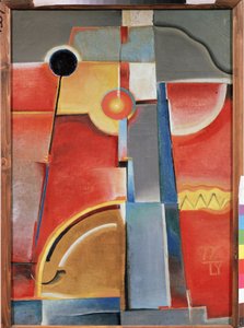 Byggnadsfärger. (Färgkonstruktion). Målning av Konstantin Konstantinovich Medunetsky Medunetsky (Medunetsky, Medunetsky) (1899-1935), olja på duk av Konstantin Medunetsky