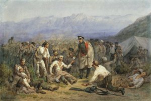 Efter striden. Scen från Krimkriget av Konstantin Nikolaevich Filippov