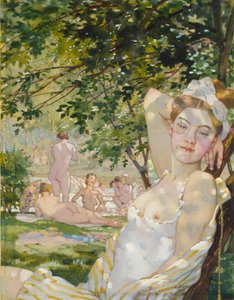 Badande i solen, 1930