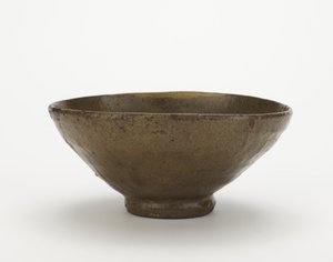 Skål, sent 1300-tidigt 1400-tal (stengods med trä-aska glasyr) av Korean School