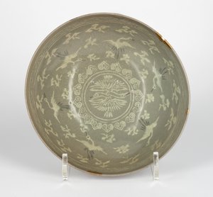 Skål med tranor och moln, c.1150-1200 av Korean School