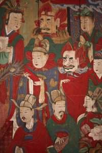 Byeonseong, den sjätte kungen av helvetet (detalj), 1798 av Korean School