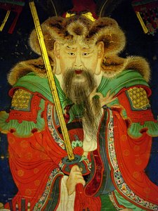 Detalj, porträtt av den tionde kungen (Yeonsangun