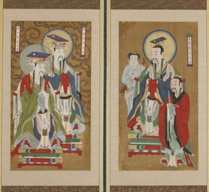 Processionsscen, Choson-dynastin (färg på papper och siden)