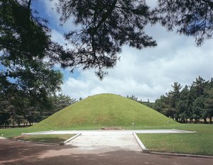 Tumulus av kung Muryong av Korean School
