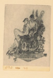 Det finns ex libris till István Luszt Ex teaterdr. István Lustig (titel på objekt)