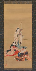Den legendariska kejsarinnan Jingu, mitten av 1800-talet. av Kosai Hokushin