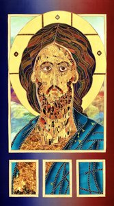 Ikon av den gyllene Jesus