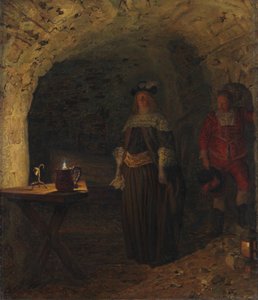 Leonora Christina, ledd av Frederik Ahlefeldt i Blå tornet, 1893. av Kristian Zahrtmann