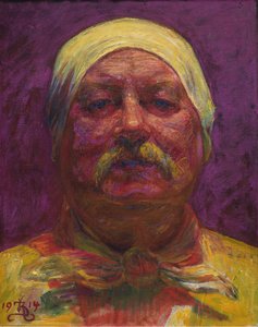 Självporträtt, 1914. av Kristian Zahrtmann